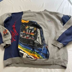 Nascar Vintage Sweatshirt Mens Jeff Gordon Fleece Crewneck Sweatshirt Size 2XL